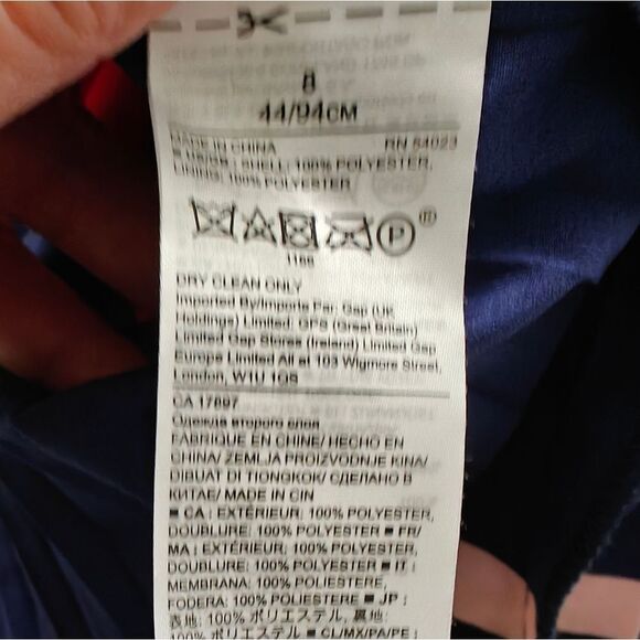 Banana Republic Blue and Red A-line Midi Pleated Skirt Size 8 - Picture 11 of 11